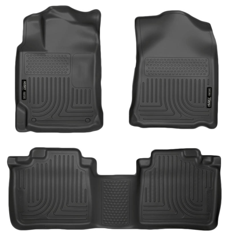 Husky Liners 99551 10-13 Lexus RX350/RX450h WeatherBeater Black Front & 2nd Seat Floor Liners