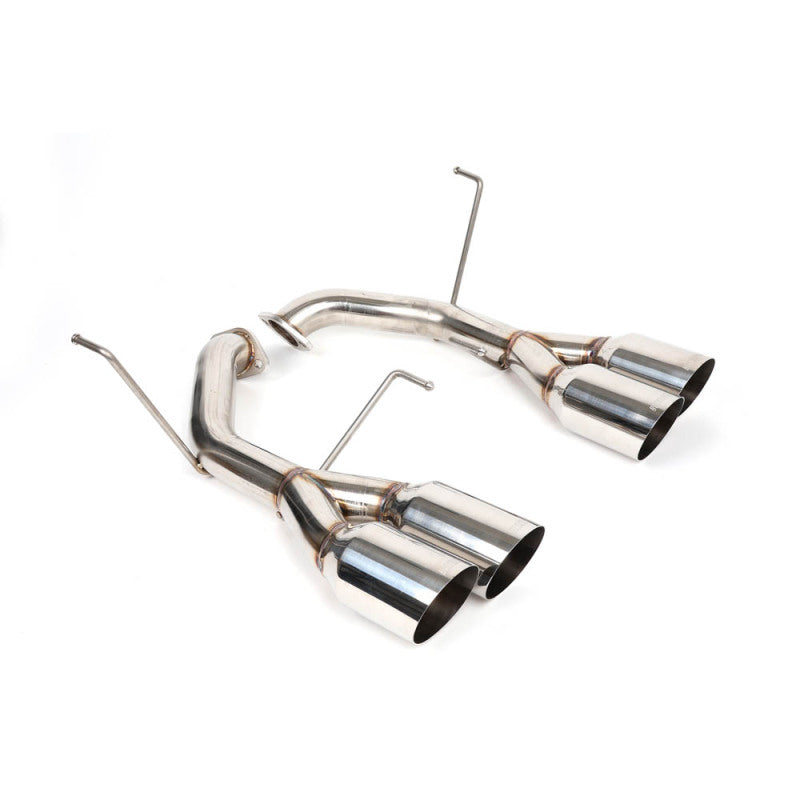 BLOX Racing BXEX-51106 2022+ WRX Muffler Delete / Axle Back Single Wall 4in - Polished Tips