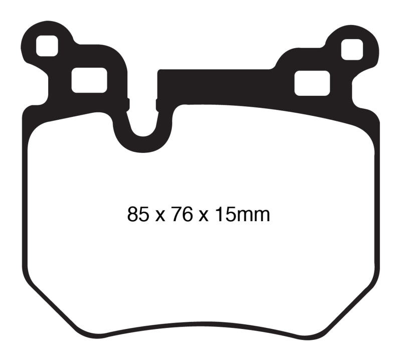 EBC DP41996R 08-10 BMW 135 3.0 Twin Turbo Yellowstuff Rear Brake Pads