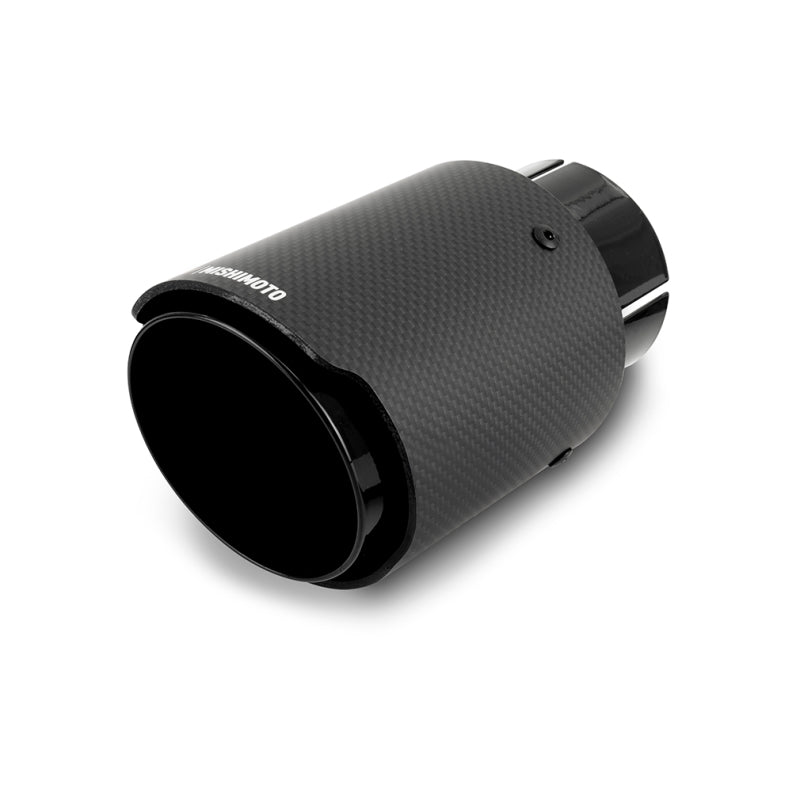 Mishimoto MMEXH-TIP-CF3BK Carbon Fiber Muffler Tip 3in Inlet 4in Outlet Black