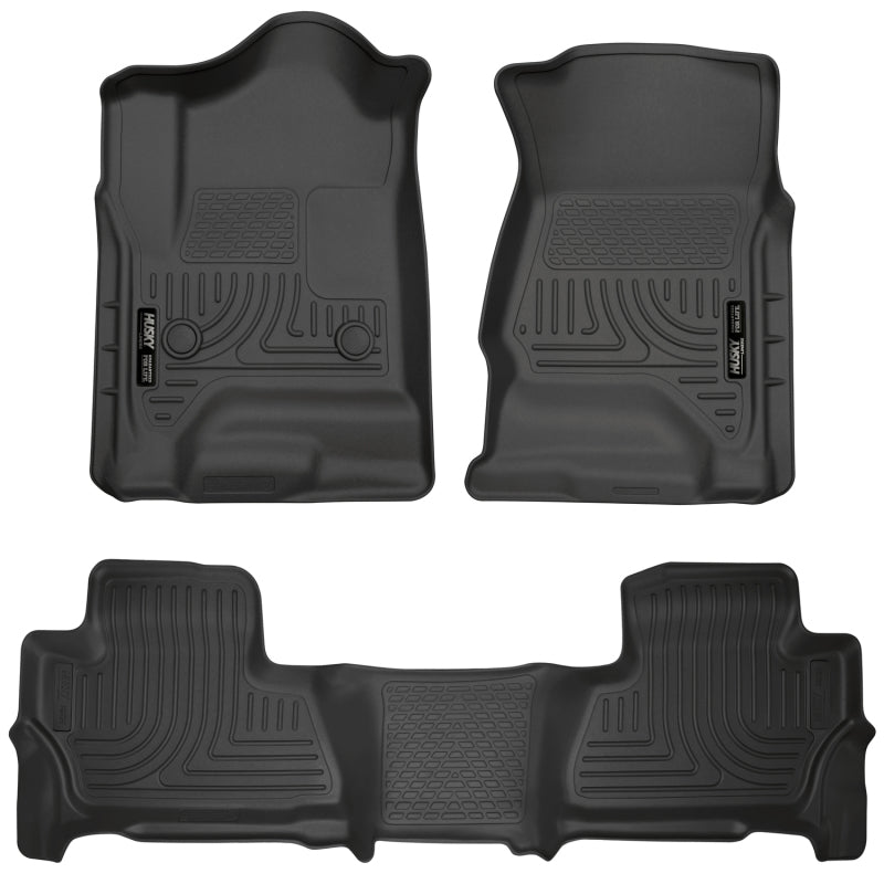 Husky Liners 99211 2015 Chevy/GMC Suburban/Yukon XL WeatherBeater Combo Black Front&2nd Seat Floor Liners