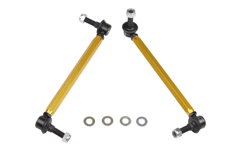Whiteline KLC169 05+ Mustang Coupe 8cyl (Inc Shelby GT/ GT500) Front Swaybar Link Kit H/Duty Adj Steel Ball