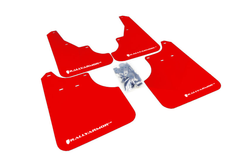 Rally Armor MF11-UR-RD/WH 09-13 Subaru Forester Red UR Mud Flap w/ White Logo