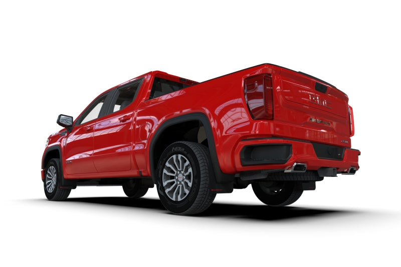 Rally Armor MF100-UR-BLK-RD 19-24 GMC Sierra 1500 AT4 Black UR Mud Flap w/ Red Logo