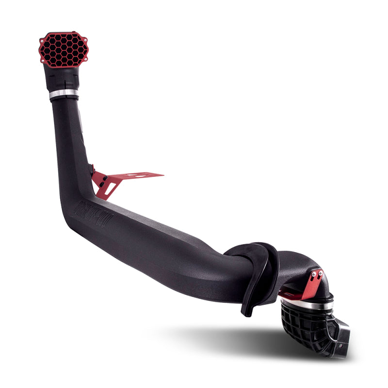 Mishimoto MMAI-JL-18NMWRD BORNE Off-Road 2018+ Jeep Wrangler JL Snorkel - Micro-Wrinkle Red