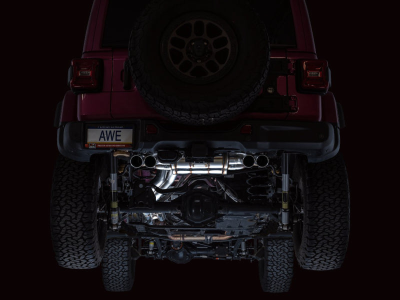 AWE Tuning 3025-41392 AWE 21+ Wrangler 392 Switchpath Cat-Back Exhaust- Quad BashGuards