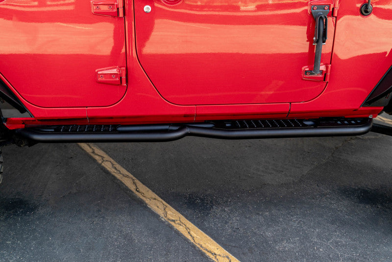 DV8 Offroad SRJK-08 07-18 Jeep Wrangler JK (4 Door Only) OE Plus Side Steps