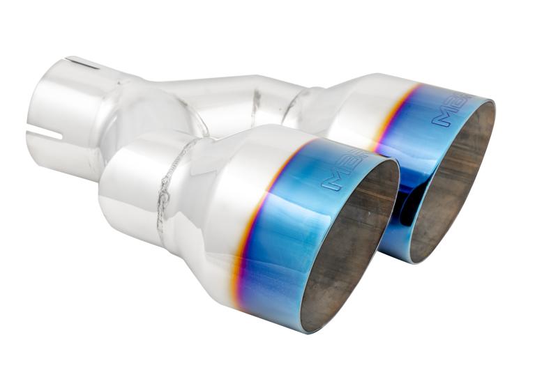 MBRP T5178BE Burnt End Tip 2.5 ID Dual 4 OD Out 9.5 length Single wall 304 Stainless Steel Driver Side