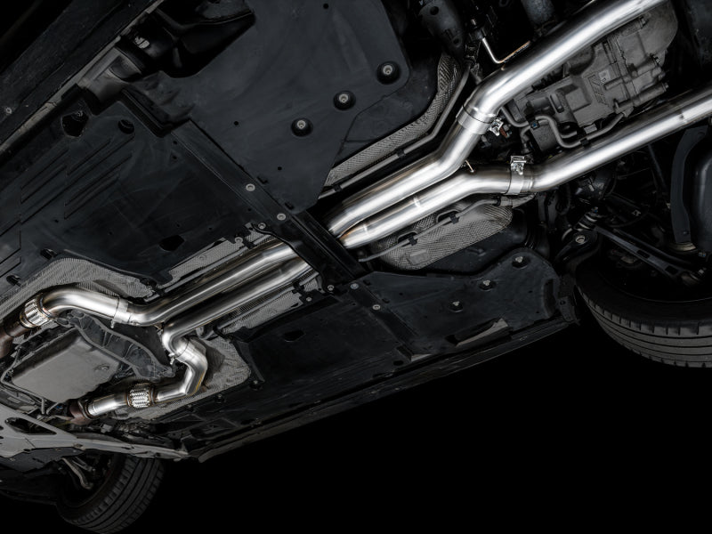 AWE Tuning 3025-43436 2021+ Cadillac CT4-V Blackwing SwitchPath Exhaust - Diamond Black Tips