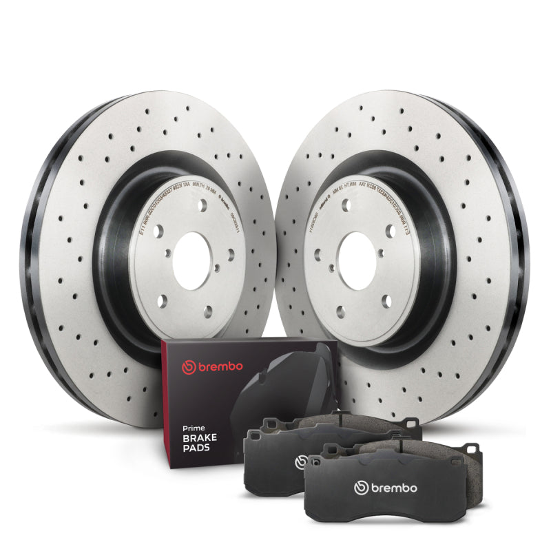 Brembo OE KT04421 17-23 Porsche 718 Boxster/718 Cayman/13-16 Boxster/14-16 Cayman Rear Disc Brake Kit