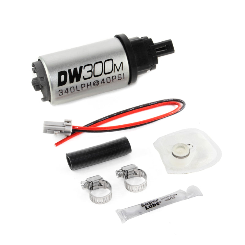DeatschWerks 9-305-1034 340 LPH Ford In-Tank Fuel Pump DW300M Series w/ 05-10 Mustang V6 / V8 Install Kit