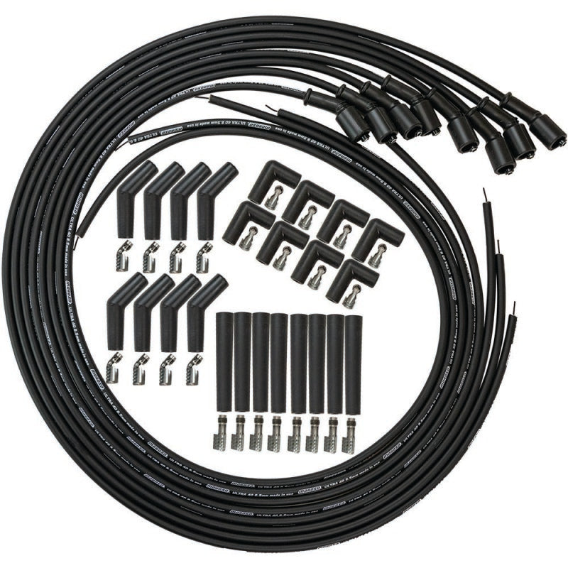 Moroso MOR73749 Ultra 40 LS/LT Wire Set 8.5mm Black Universal