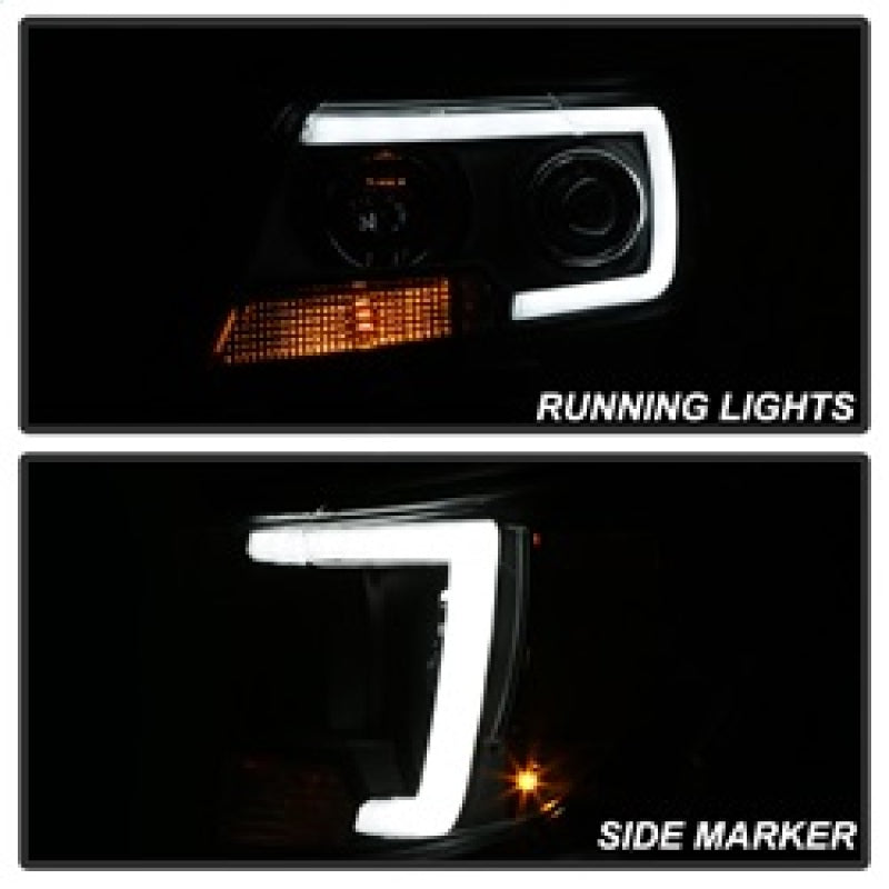 SPYDER 5085283 Spyder 15-17 Chevy Colorado Projector Headlights - Light Bar LED - Black (PRO-YD-CCO15-LBDRL-BK)