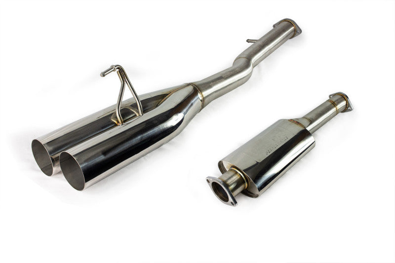 ISR Performance IS-EPDUAL-350BO EP (Straight Pipes) Dual Tip Exhaust 4in - Nissan 350Z
