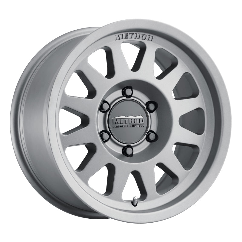 Method Wheels MR70478580800 Method MR704 17x8.5 0mm Offset 8x6.5 130.81mm CB Matte Titanium Wheel