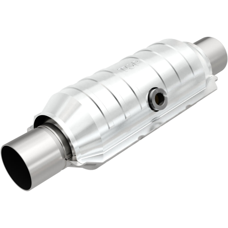 Magnaflow 51355 MagnaFlow Conv Univ 2.25in Inlet/Outlet Center/Center Round 11in Body L x 5.125in W x 15in Overall L