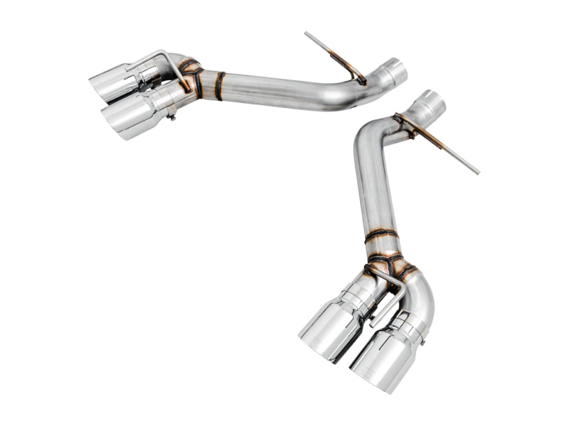 AWE Tuning 3020-42067 16-19 Chevrolet Camaro SS Axle-back Exhaust - Track Edition (Quad Chrome Silver Tips)