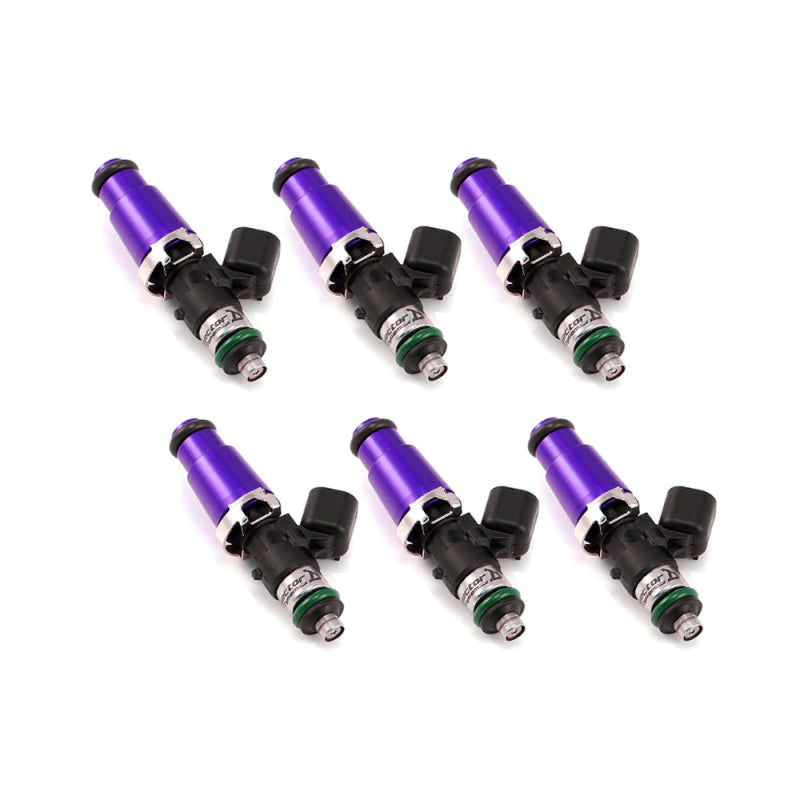 Injector Dynamics 1700.60.14.14.6 1700cc Injectors - 60mm Length - 14mm Purple Top - 14mm Lower O-Ring (Set of 6)