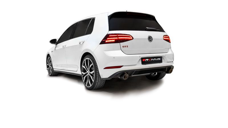 Remus 957117 1500 2018 Volkswagen GTI Mk VII (Facelift) 2.0L TSI Axle Back Exhaust (Tail Pipes & Conn Tube Req)