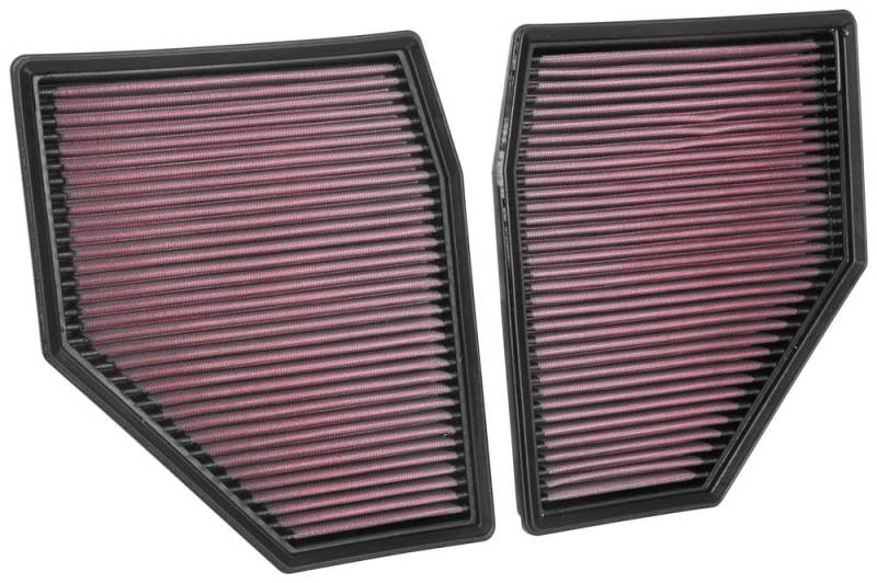 K&N Engineering 33-3128 K&N 18-19 BMW M5 V8 4.4L F/I Turbo Replacement Air Filter (Two Per Box)