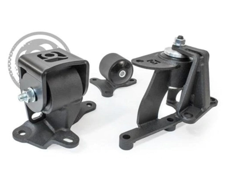 Innovative Mounts 29152-75A Innovative 88-91 Prelude H-Series Black Steel Mounts 75A Bushings