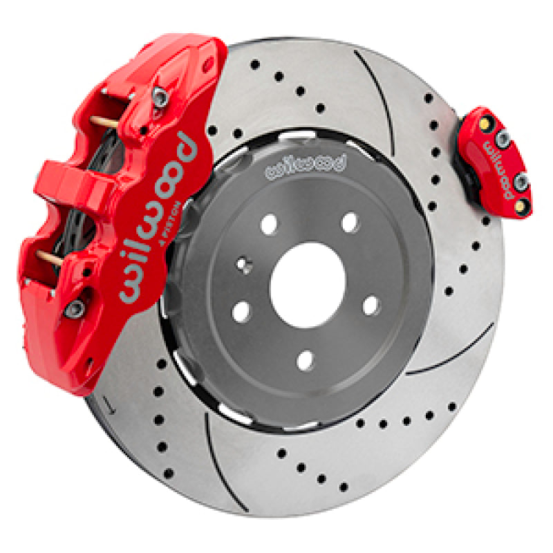 Wilwood WIL140-17009-DR Brake Kit Rear Corvetee C8 Aerolite 4R Drilled