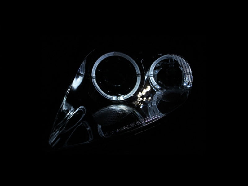ANZO 121332 2000-2005 Mitsubishi Eclipse Projector Headlights w/ Halo Black