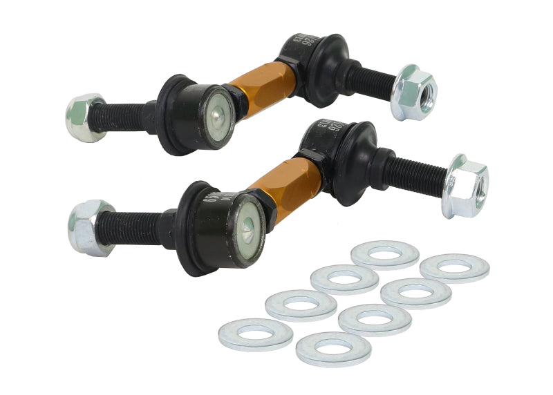 Whiteline KLC110 03+ Nissan 350z Z33 / 07-08 Infiniti G35 (Exc AWD) Fr Swaybar-Link Assy HD Adj Steel Ball