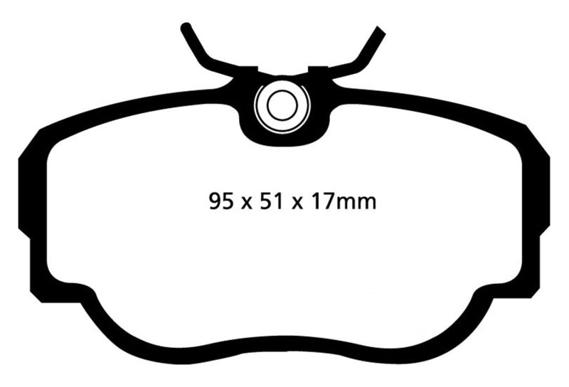 EBC DP4779R 83-85 BMW 318 1.8 (E30) Yellowstuff Front Brake Pads