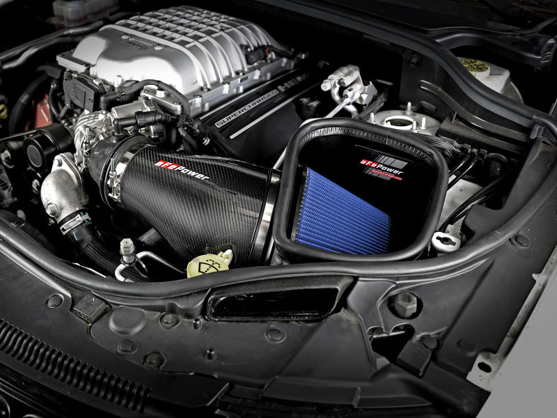 aFe 57-10002R Track Series Carbon Fiber Pro 5R AIS - 2018 Jeep Grand Cherokee Trackhawk (WK2) V8-6.2L(SC)