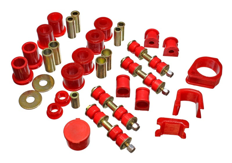 Energy Suspension 4.18117R 97-01 Ford Escort/ZX2 Red Hyper-flex Master Bushing Set