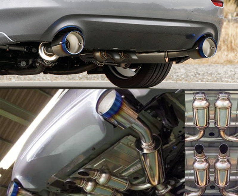 HKS 32009-BN005 Q50 VQ37 Dual Hi-Power Titanium Tip Catback Exhaust
