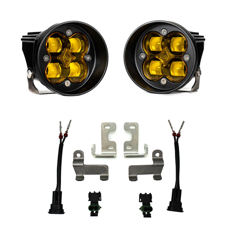 Baja Designs 447642 12-21 Toyota Tacoma/Tundra/4Runner Squadron-R Fog Pocket Light Kit - SAE Amber