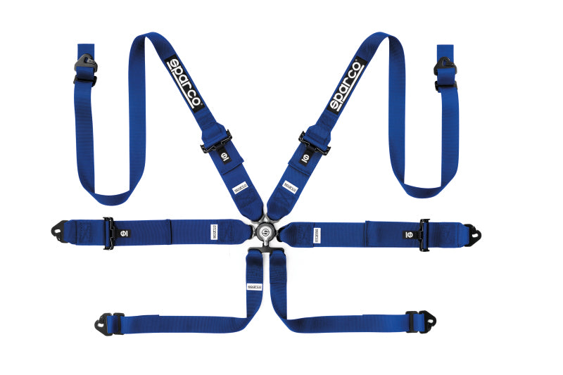 SPARCO 04818RH1AZ Sparco BELT 6 PNT 3 to 2in HANS STEEL