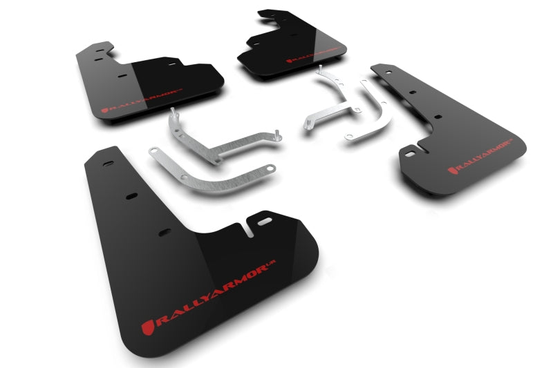 Rally Armor MF105-UR-BLK-RD 2024 Subaru Impreza Black UR Mud Flap w/ Red Logo