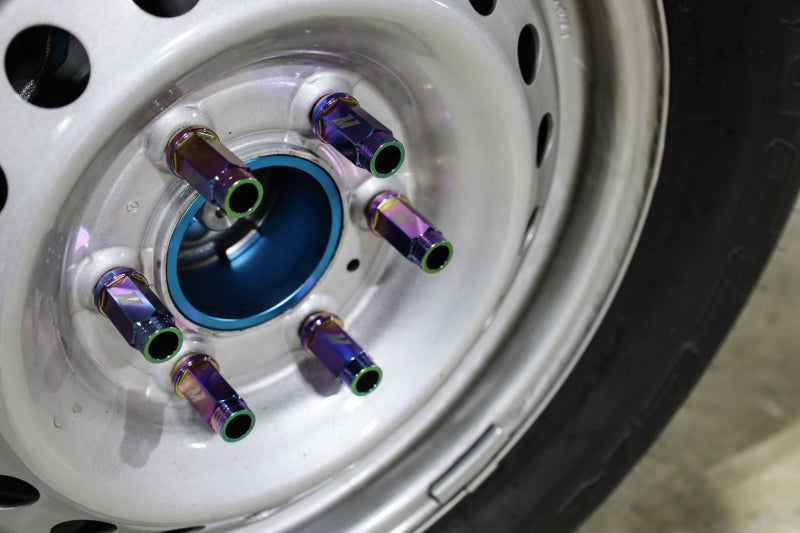 Mishimoto MMLG-15-27LNC Aluminum Locking Lug Nuts M12x1.5 27pc Set Neo Chrome