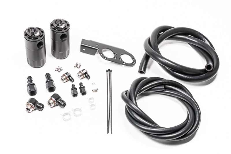 Radium Engineering 20-0729-FL Dual Catch Can Kit Nissan Z33 V35 VQ35DE/HR Fluid Lock