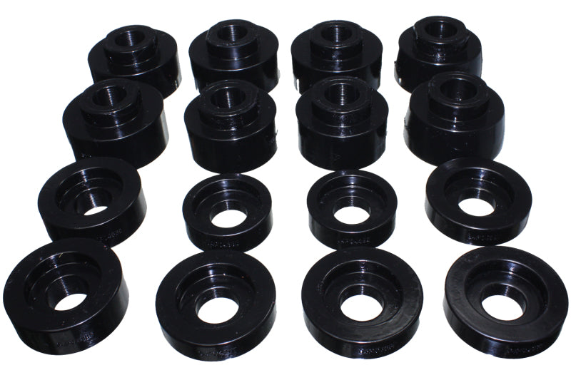 Energy Suspension 4.4124G 08-16 Ford F-250/F-350/F-450/F-550 Super Duty Crew Cab Black Body Mount Set