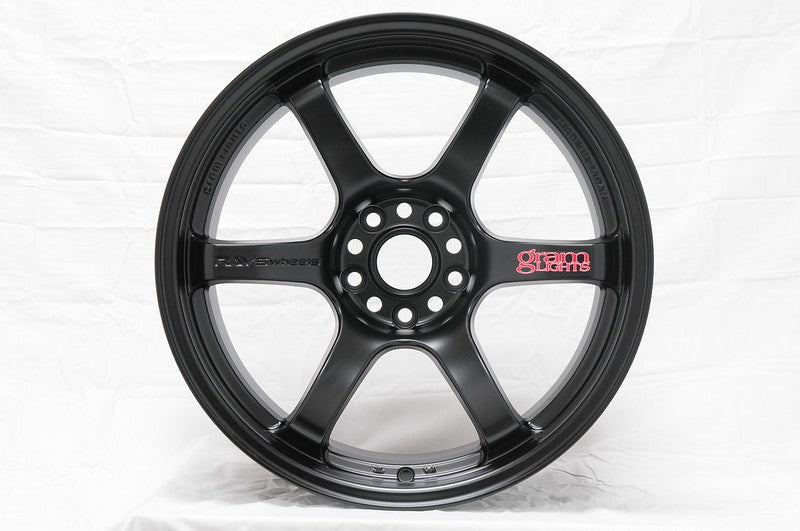 Gram Lights WGIV37DH 57DR 18x8.5 +37 5-100 Semi Gloss Black Wheel