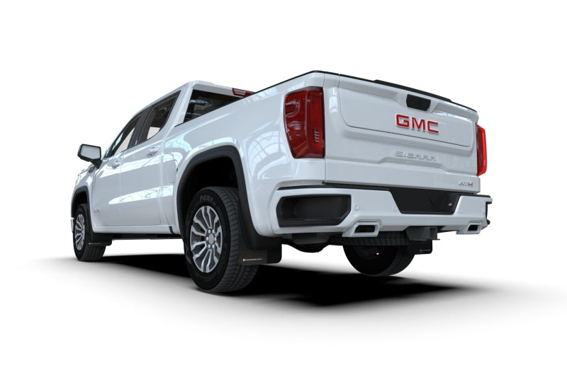 Rally Armor MF100-UR-BLK-RD 19-24 GMC Sierra 1500 AT4 Black UR Mud Flap w/ Red Logo