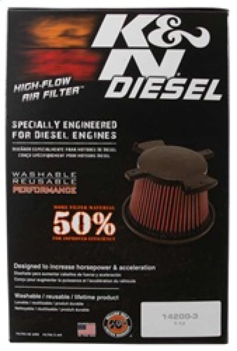 K&N Engineering E-0787 K&N 10-11 Dodge RAM 2500/3500/4500/5500 6.7L L6 Diesel Replacement Air Filter