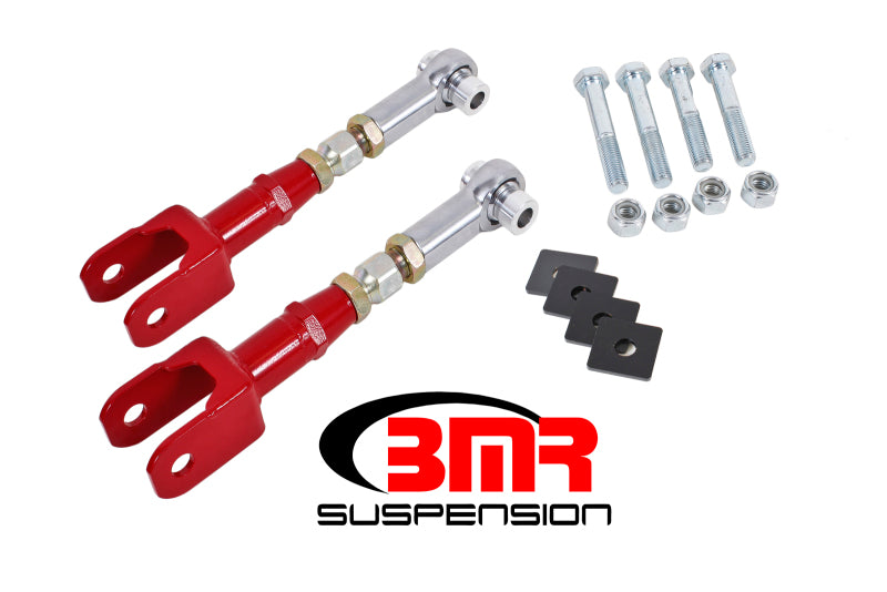BMR Suspension TR005R BMR 15-17 S550 Mustang Rear On-Car Adj. Rod Ends Toe Rods - Red
