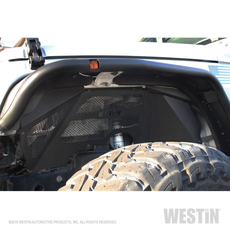 Westin 62-11005 07-18 Jeep Wrangler JK Inner Fenders - Front - Textured Black