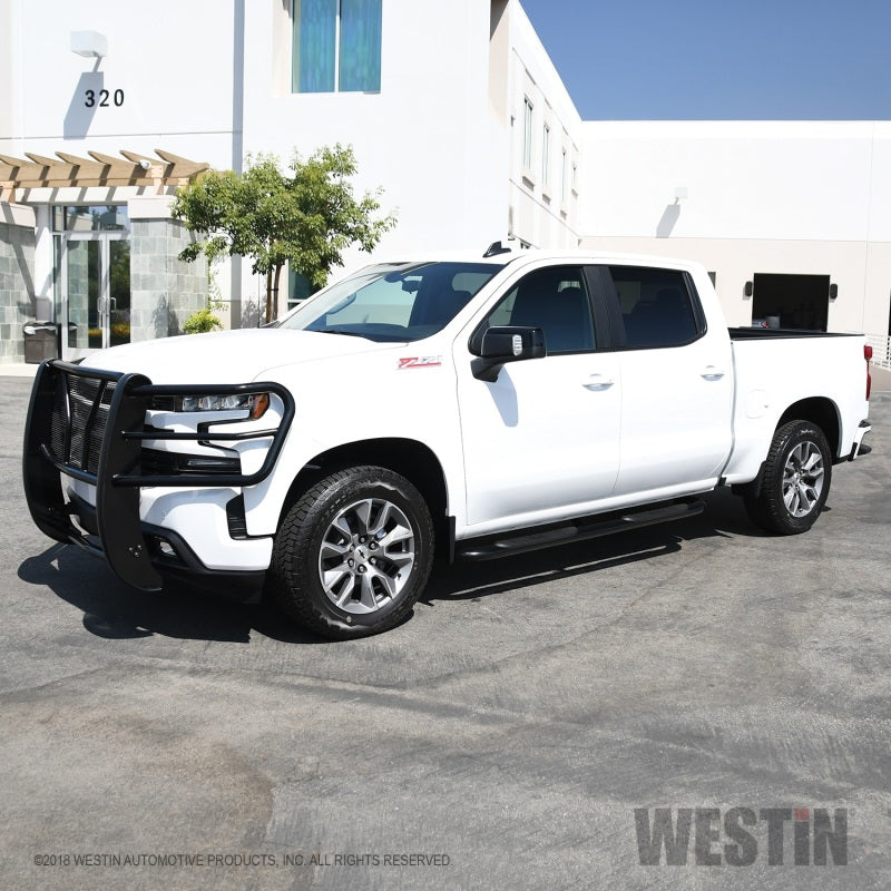 Westin 21-4135 2019 Chevrolet Silverado/Sierra 1500 Crew Cab Platinum 4 Oval Nerf Step Bars - Black