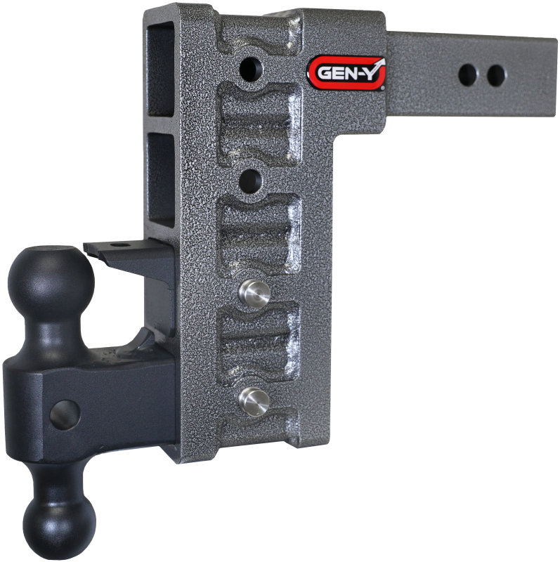 GEN-Y Hitch GH-624 Gen-Y Mega Duty 2.5in Shank 9in Drop 3K TW 21K Hitch w/GH-061 Dual-Ball/GH-062 Pintle Lock