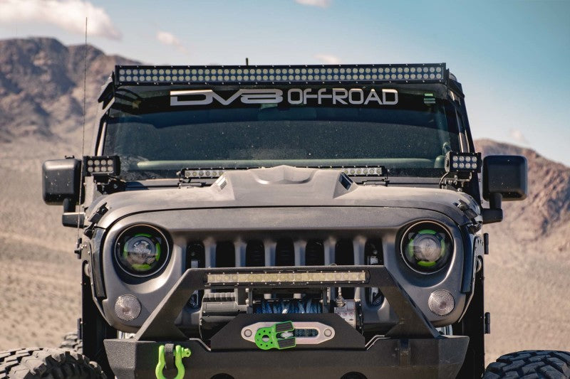 DV8 Offroad HDMB07-02 07-18 Jeep Wrangler JK Metal Heat Dispersion Hood - Primer Black
