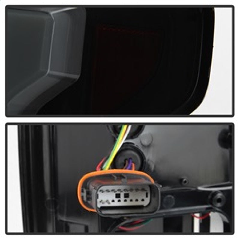 SPYDER 5085337 Spyder 15-17 Ford F-150 LED Tail Lights (w/Blind Spot) - Black Smoke (ALT-YD-FF15015BS-LBLED-BSM)