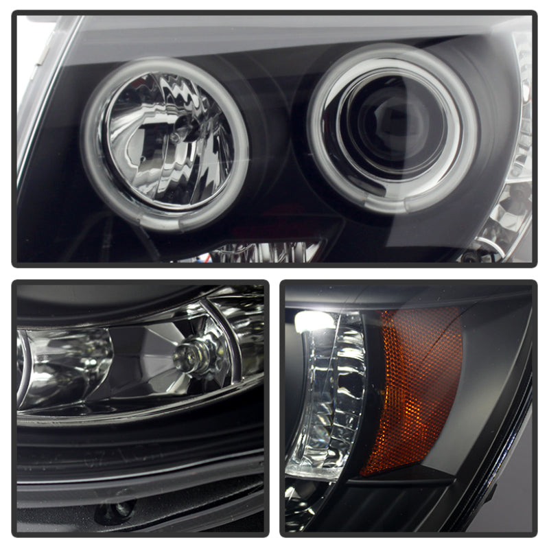 SPYDER 5079046 Spyder Toyota Tacoma 05-11 Projector Headlights CCFL Halo LED Blk Smke PRO-YD-TT05-CCFL-BSM