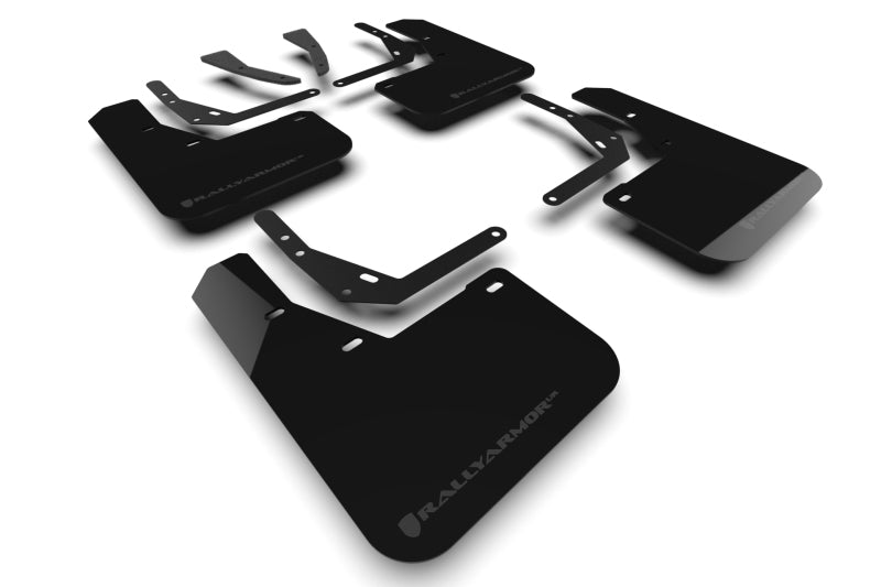 Rally Armor MF113-UR-BLK-GRY 2024 Hyundai Kona/Kona EV Black UR Mud Flap w/Grey Logo