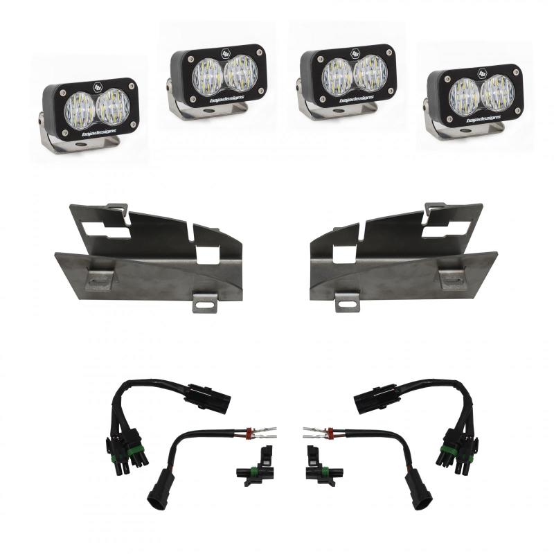 Baja Designs 448024 2019+ Dodge RAM Rebel 1500 S2 Dual Fog Pocket Kit